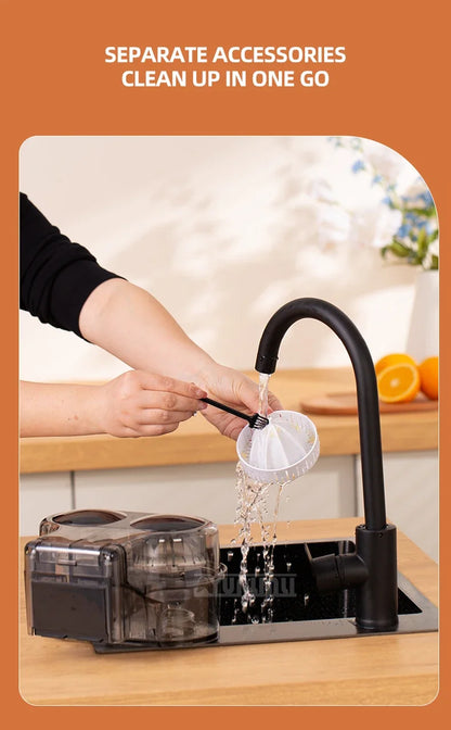 Double-head Electric Juicer Food Blender Automatic Slag Juice Separation Household Juice Squeezer Mixer