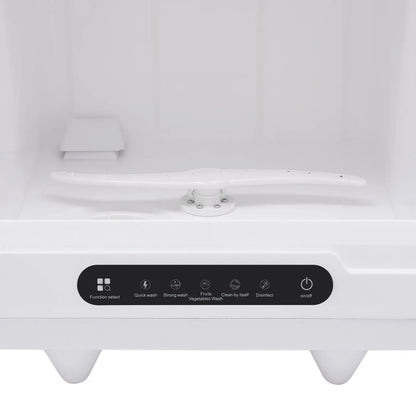 Portable Countertop Dishwasher Compact Dishwasher Mini Countertop Dishwasher 15.74*15.74*17.71in High-Temperature Water Twelve High-Performance Spray Jets Low Noise For Home Apartment Camper Rv
