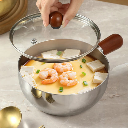 Stainless Steel Mini Milk Pan Multipurpose Portable Saucepan For Egg Frying Milk Heating Household Cooking