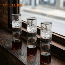 450ml Cold Brew Coffee Maker Iced Drip Pot Portable Cold Brewing with Control Valve Coffee Pitcher Home Summer Camping Tools