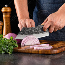 WXCOO Handmade Forged Knife Butcher Cleaver Knife Meat Cutting Japanese Kitchen Pork Bone Shaving Knives Boning Knife