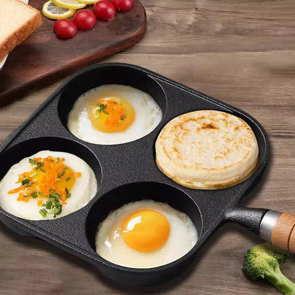 4-Hole Egg Frying Pan Nonstick Cookware Pans Omelet Pan Frying Pot Suitable For Gas Stove Induction Cooker