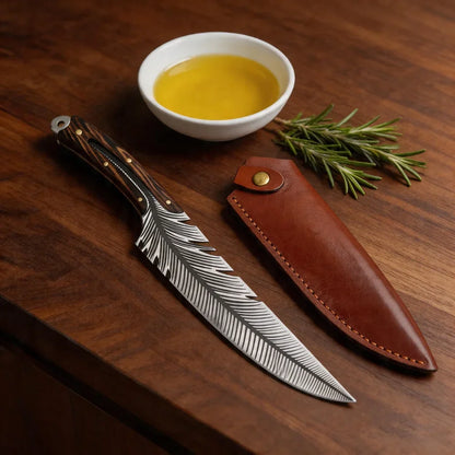 Stainless steel forged cooking knife, chef's knife, Longquan Xiaketang kitchen knife, feather bone cutting knife