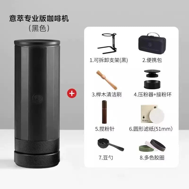 Hero Italian Professional Edition Portable 58mm Espresso Coffee Machine Manual Extraction Maker for Home Cafe Barista Brewing