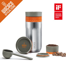 WACACO Pipamoka, All-in-one Vacuum Pressured Portable Coffee Maker, Insulated Travel Mug, Hand Powered and Pressure Brewer