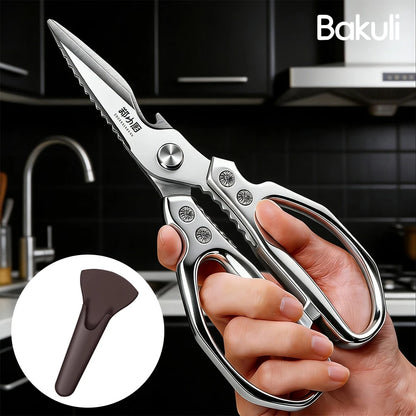 Kitchen scissors Stainless steel Food scissors Multifunctional powerful scissors for chicken, duck and goose bones,Kitchen tools
