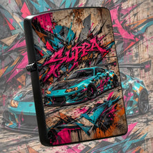 Trendy Graffiti Style Mk4 Themed Portable Lighter, Unique Street Art Coating Fashion Accessory, Ideal For Daily Carrying To Light Scented Candles, Outdoor Bonfires, Birthday Parties, Creative Practical Gift For Car Enthusiast