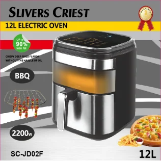 New 12L Electric Healthy Air Deep Fryer Digital Display Temperature Control Rapid Smart Air Fryer