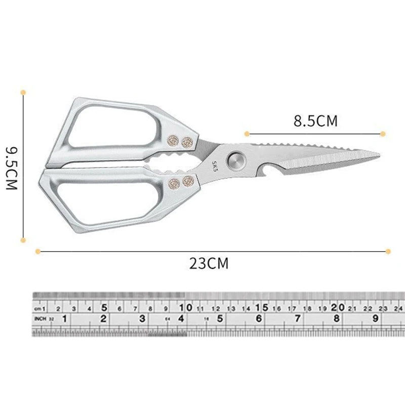 WXCOO Kitchen Scissors Heavy Duty Stainless Steel Cutter Professional Chicken Bone Meat Fish Turkey Vegetables Scissors