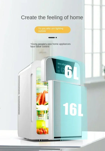 220V Mini Refrigerator Small Household Dormitory Car Mounted Refrigerator Mini Student Refrigeration Single Person Small  HCB1