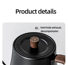 110V/220V Electric Kettle 800ml Hand Brew Coffee Pot Gooseneck Jug Slender Mouth Teapot 304 Stainless Steel Liner Kettle 1000W