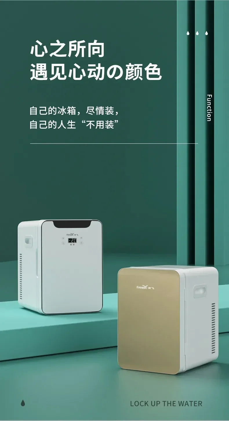 USB/220V Compact Refrigerator by Xinfei - Portable Mini Fridge for Office, Home and Car Use DB