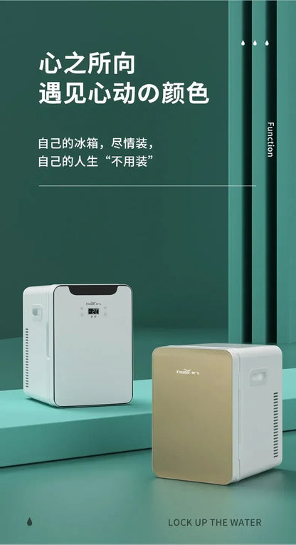 USB/220V Compact Refrigerator by Xinfei - Portable Mini Fridge for Office, Home and Car Use DB