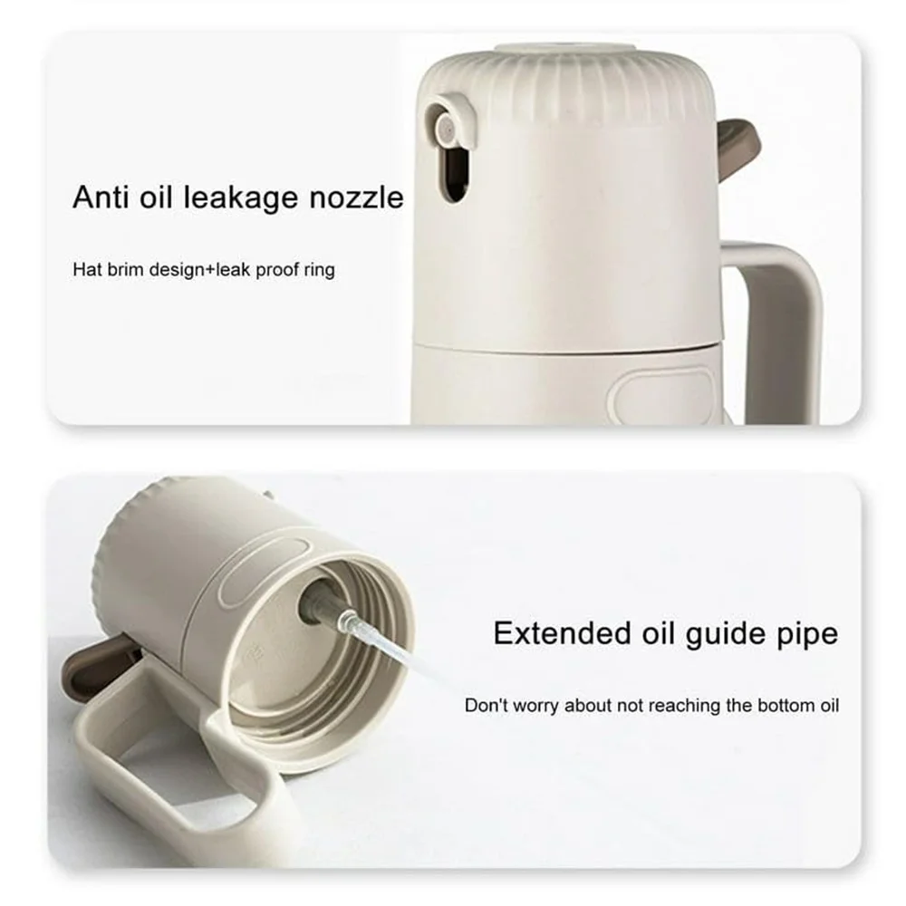 Glass Oil Sprayer Bottle,250ML Cooking Oil Dispenser Bottle For Kitchen Portable Reusable Bottles，For Air Fryer , Kitchen