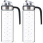 2PCS Oil Dispenser Sauce Bottle Glass Storage Bottles Spice Glass Oil Spray Vinegar Cooking Seasoning Bottle  Kitchen Tools