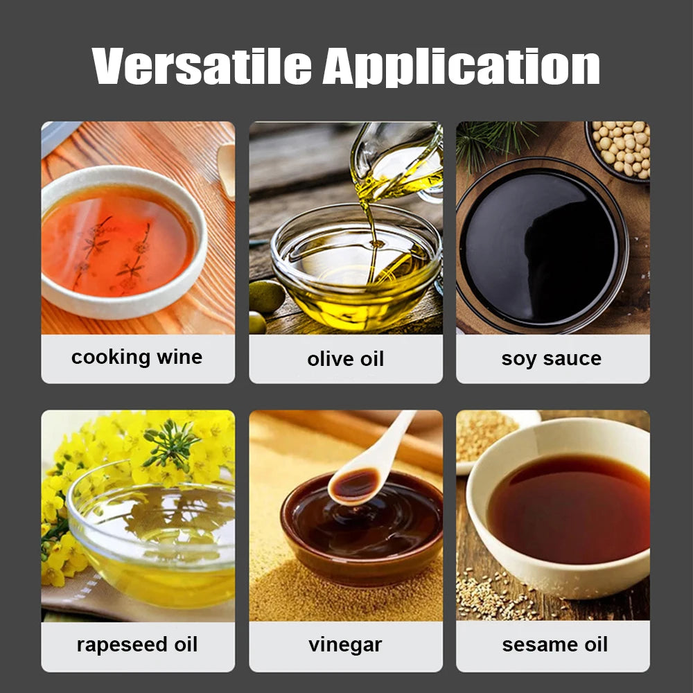 Oil Sprayer for Cooking 250ml Olive Oil Glass Spray Bottle Leakproof Kitchen Gadgets Accessories for Salads BBQ Frying Baking