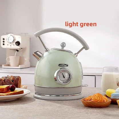 220V-240V Electric Water Kettle 1.8L 1800W 304 Stainless Steel With Thermometer Electric Boiling Coffee Tea Pot