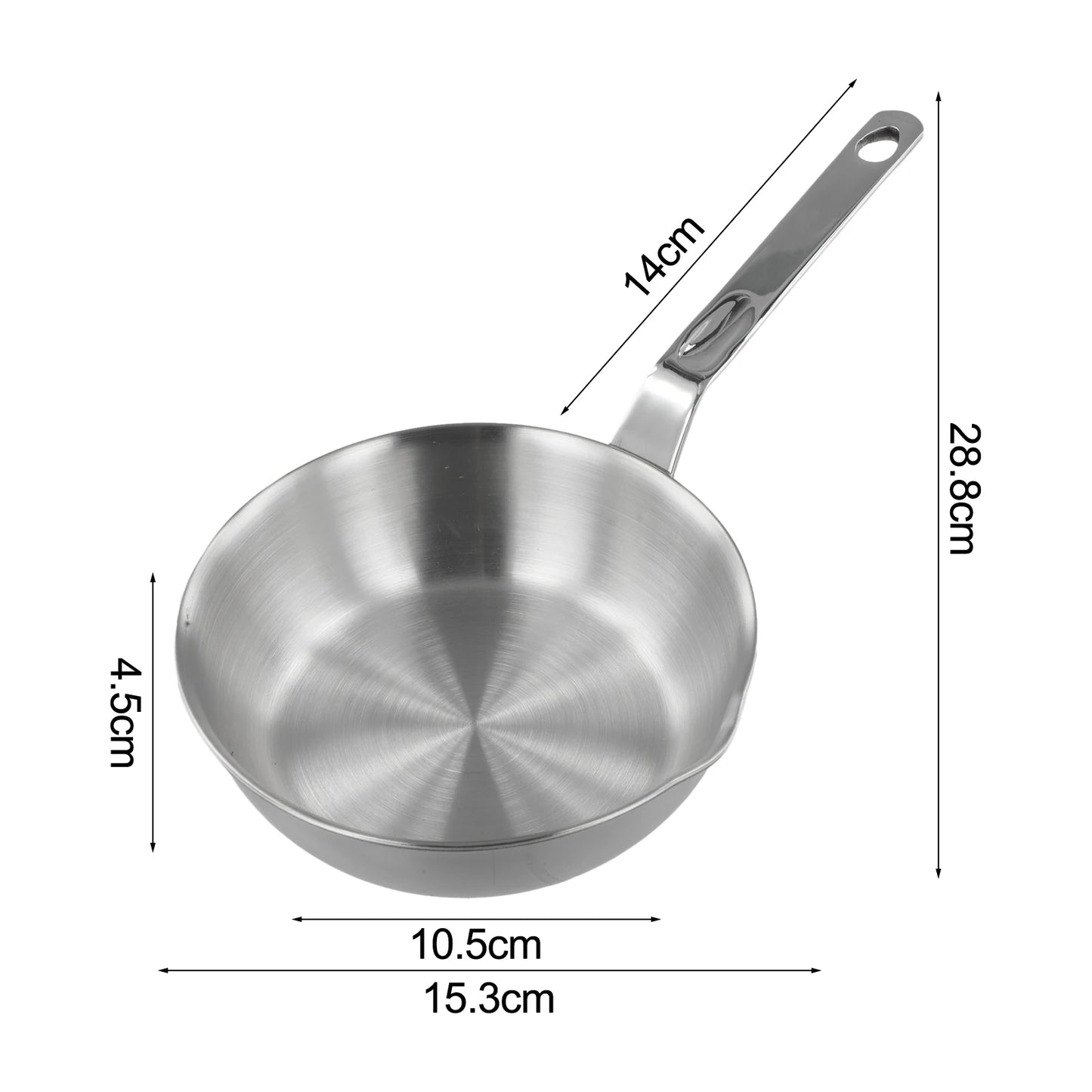 Mini Frying Pan 316 Stainless Steel Omelet Pan Frypan Pot Fried Eggs Sauce Pan Mini Skillet For Butter Kitchen Cookware