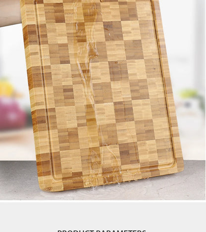 Large Bamboo Cutting Board Kitchen Chopping Block Butcher Board for Meat Fruit Vegetables Thick Chopping Board With Juice Groove