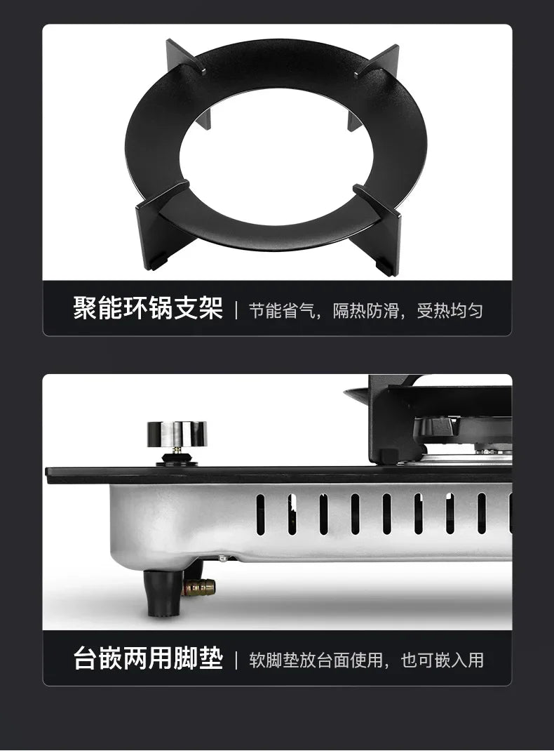 New single-burner gas cooker.  for home use. Can also be embedded. Old-fashioned cooktops.Table-top