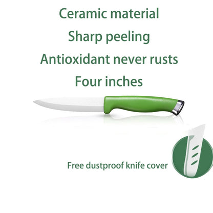 Ceramic Knife 4 5 6 Inch Knives Kitchen Set White Blade Chef Utility Paring Vegetable Slicing Ceramic Knives Kitchen Accessories