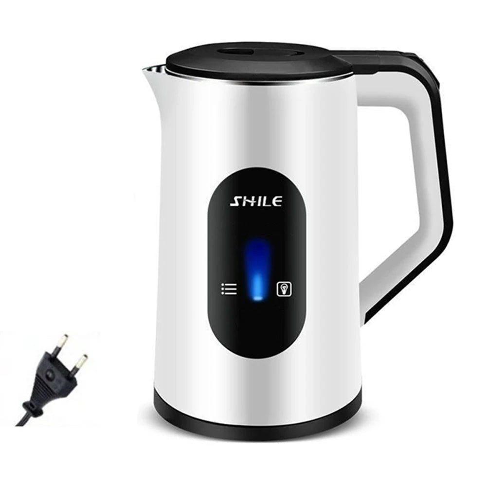 2.2L Stainless Steel Electric Digital Display Large Tea Kettle Auto-Shutoff Hot Water Boiler 1500W Fast Boil Home Kitchen Tools