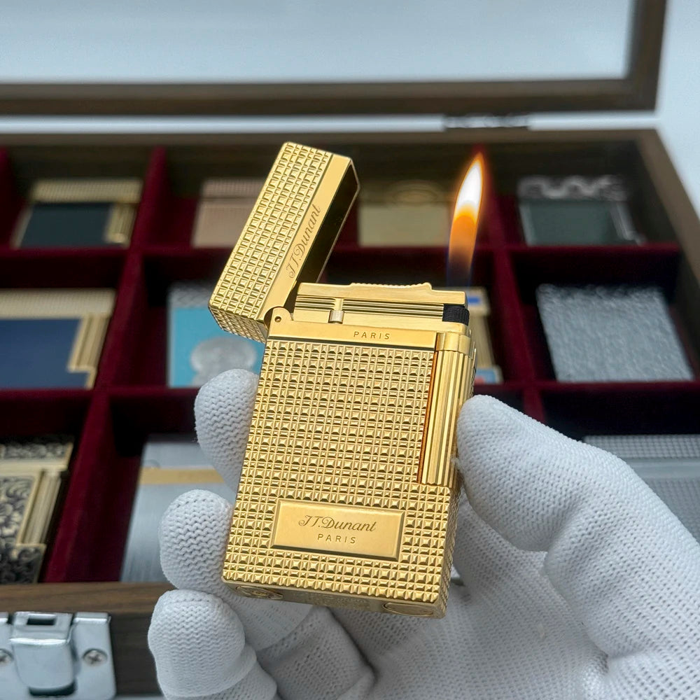 L2 Lighter Brass Refill Butane Gas Paris Nail Design Smoking Tobacco Cigar Cigarette Accessories Birthday Day