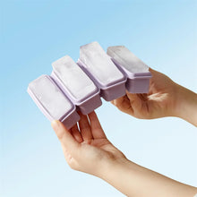 4 Grids Silicone Ice Cubes Trays With Lid Homemade Popsicle Mould Food Freezing Container for Freezer Molds for Soups and Sauces