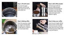 Easyworkz Diego Stovetop Espresso Maker Stainless Steel Italian Coffee Machine Maker Induction Moka Pot