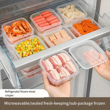 Freezer Meat Vegetable Storage Container BPA Free Food Grade Plastic Stackable Refrigerator Organizer Durable Food Storage Box