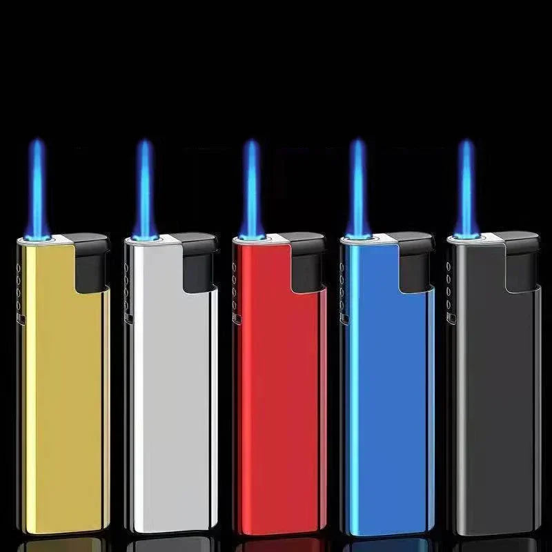 2026 New Torch Lighters Butane Refillable Jet Flame Windproof Torch Lighter for Candle Fireplace Camping BBQGrill Kitchen