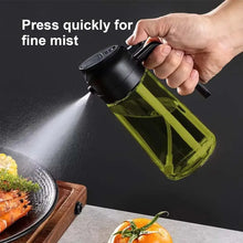 1-4PCS 2-in-1 Olive Oil Dispenser Bottle with Spray and Pour Function Glass Oil Sprayer for Kitchen Cooking BBQ Salad Baking