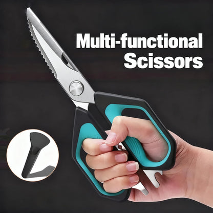 Kitchen scissors Household kitchen multi-purpose chicken killing fish scissors Sharp food grade barbecue scissors Kitchen tools