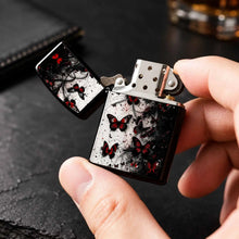 Exquisite Portable Igniter With Striking Red Black Dance Art Pattern, Stylish Atmospheric Practical Item For Daily Outdoor Camping Gathering Scenarios, Creative Premium Gift Choice With Distinct Unique Aesthetic A Humorous An