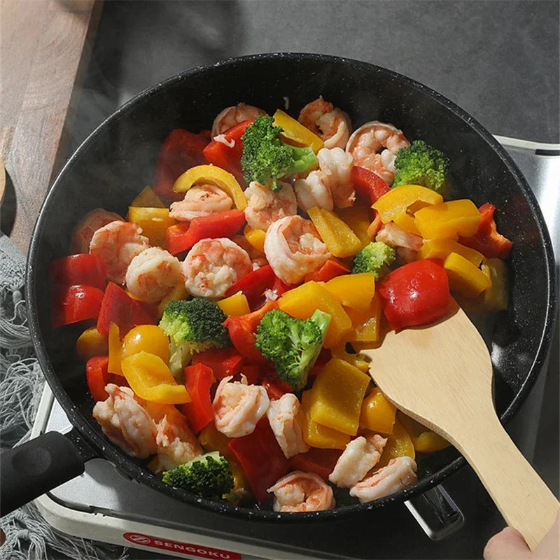 Maifan Stone Non-Stick Frying Pan Saucepan Omelette Cooking Pots Kitchen Egg Steak Kitchenware for Gas Induction Cooker