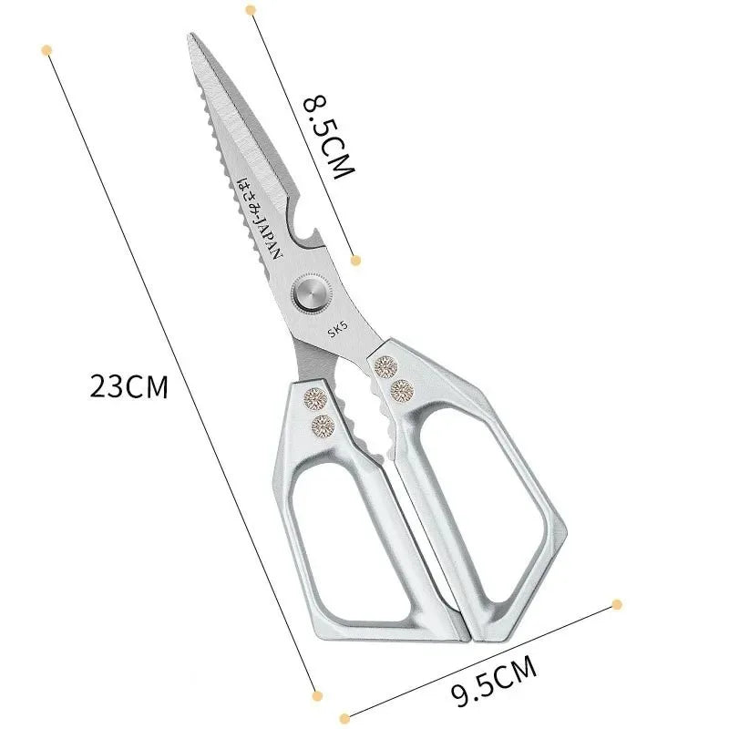 Multi-Purpose Shears kitchen Scissors Food hicken Bone Scissors SK5 Stainless Steel Fish Vegetable Meat Cutting Scissors Cooking