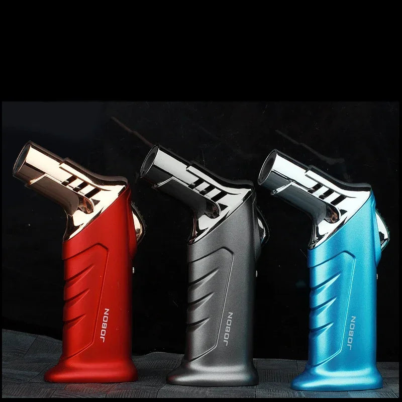 JOBON-Portable Cigar Lighter, Blue Flame, Direct Injection, High-end Cocktail Smoke Lighter, Home Outdoor Airbrush Men's Gadget