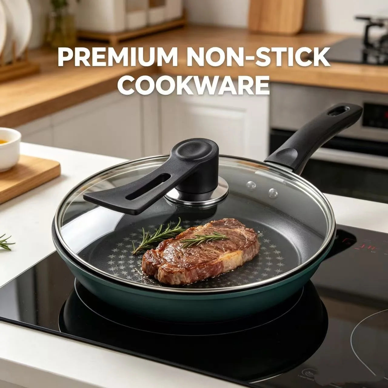Cast Iron Skillet with Lid, Non-Stick, Non-Coated, Oil-Retaining, Suitable for Home Use, Steak Frying Pan, Pancake Pan, Small Pan, Special Pan for Hand-Grabbed Pancakes