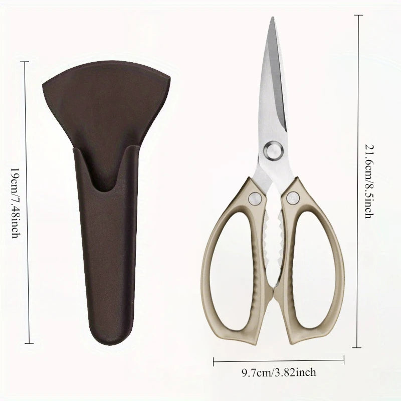 Strong Chicken Bone Scissors, Magnetic Scissors Set, Cut Poultry, Seafood, Meat Special, High Quality Kitchen Scissors