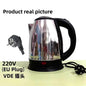 2L Food-grade Stainless Steel Electric Teapot Electric Kettle Hot Water Kettle Coffee Beverage Boiler Electric Water Heater