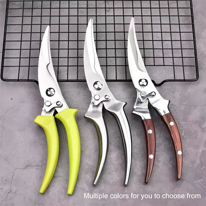 1PC，Multi-Functional Kitchen Scissors Chicken Bone Scissors Non-Slip Handle Chicken Wings Fish BBQ Scissors Kitchen Stuff
