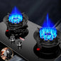 Two-burner Gas Stove Desktop Fierce Fire Kitchen Gas Stove Dual Stove Embedded Nature Gas/LPG Timing Stove Dual-Use Gas Cooker