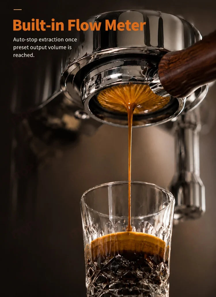STLF  Hot Selling 58mm Home Espresso Maker, Triple Heating System, Dual Pumps, Home Coffee Maker with Cold Brew Mode
