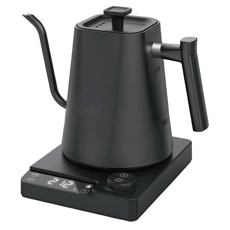 110V/220V Gooseneck Electric Kettle 1.0L Hand Brew Coffee Pot Smart Temperature Control Pot 1200W Rapid Heating Kettle Teapot