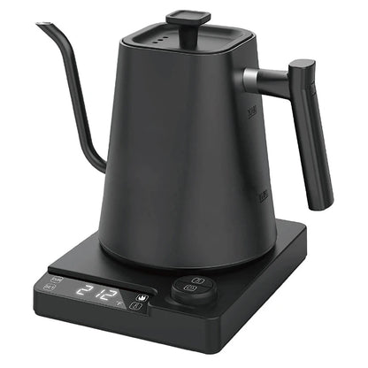 110V/220V Gooseneck Electric Kettle 1.0L Hand Brew Coffee Pot Smart Temperature Control Pot 1200W Rapid Heating Kettle Teapot