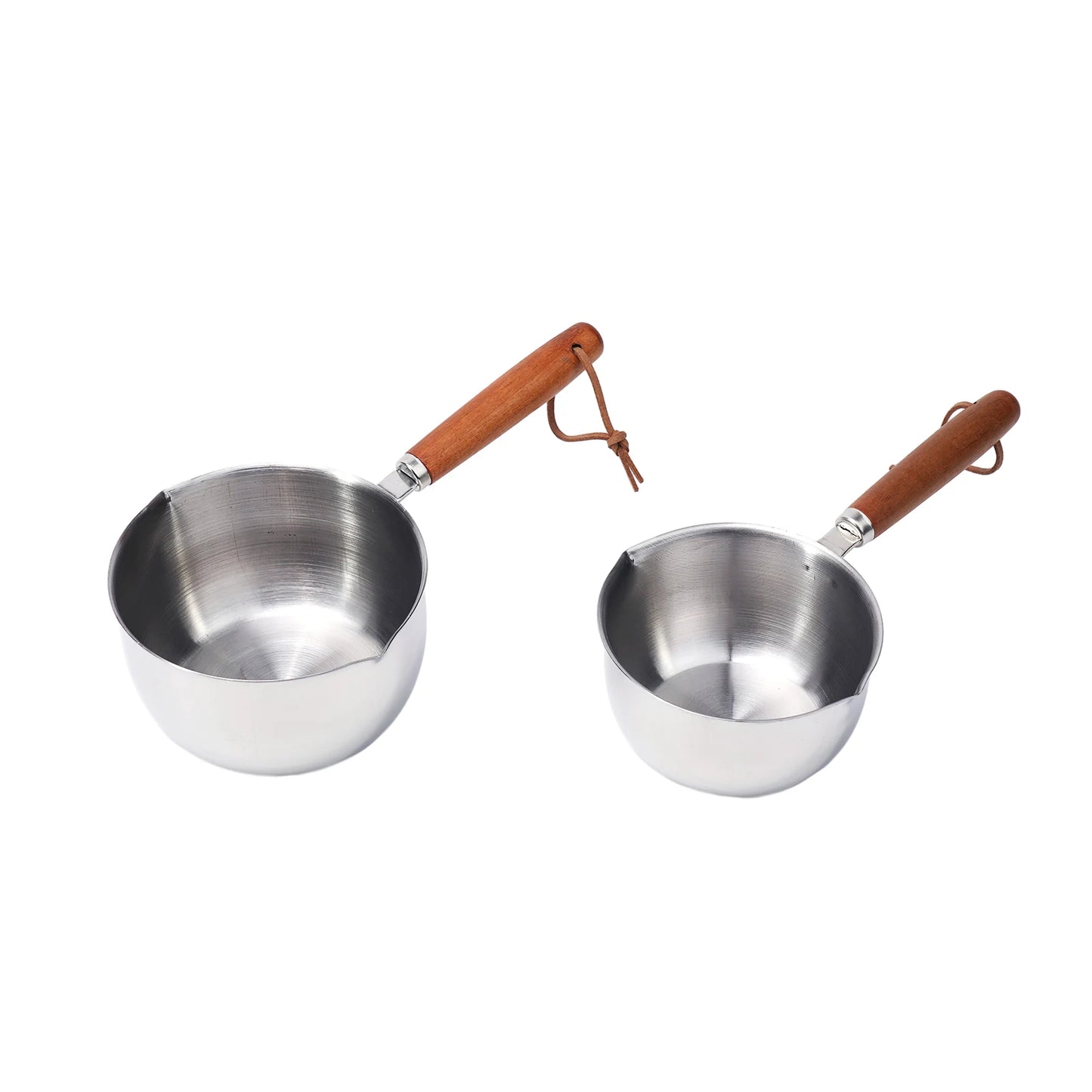 1pc 150/300/500ML Stainless Steel Mini Frying Pan Hot Oil Pan Hot Sauce Small Pot Cooking Butter Melting Pot Kitchen Supplies