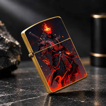 Trendy Cool Flame Samurai Themed Portable Lighter, Stylish Oni Decorative Accessory For Daily Use, Outdoor Camping, Candle And Incense Ignition, Ideal Unique Gift For Anime And Game Enthusiasts, Personalized Desktop Display C