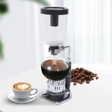 500ml Tabletop Siphon Pot Syphon Coffee Maker 5.12x3.74x14.76in Siphon Vacuum Coffee Maker Borosilicate Glass Stainless Steel for Home, Coffee Shop, Office