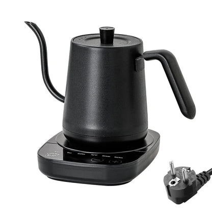 800ml Gooseneck Electric Kettle Hand Brew Coffee Pot Thermo Pot 304 Stainless Steel Teapot Smart Temperature-Control Water Jug
