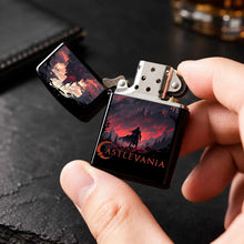 Retro Castlevania Themed Lighter, Dark Gothic Red Moon Castle Creative Peripheral, Portable Multi-Scene Ignition Tool, Unique Collectible Decor, Ideal Gift For Anime Fans, Exquisite Atmospheric Souvenir For Daily Use A Humoro